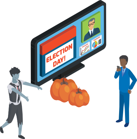 Election Day_Zombie_Pumpkins